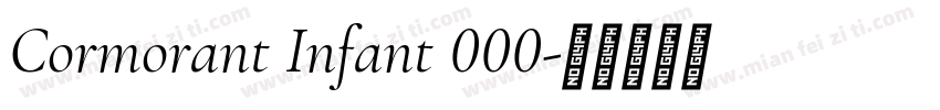 Cormorant Infant 000字体转换